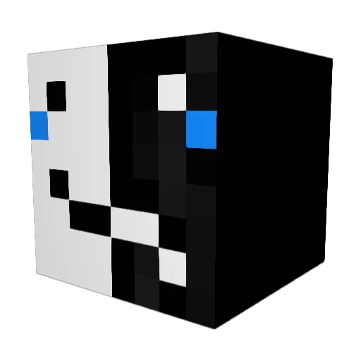 yzddx Minecraft avatar head, 3D render