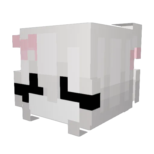 yzfe Minecraft avatar head, 3D render