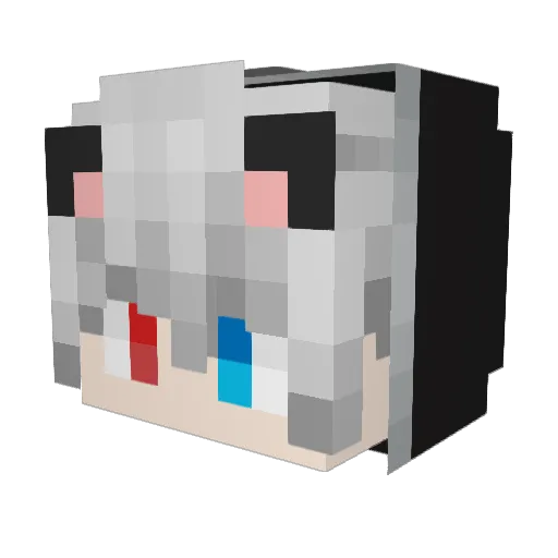 yzhEric Minecraft avatar head, 3D render