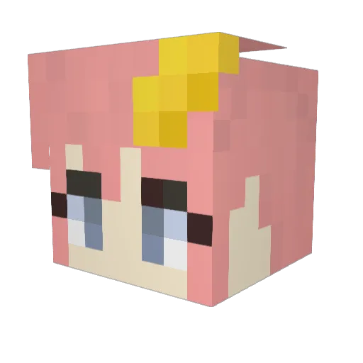 yzhang37 Minecraft avatar head, 3D render