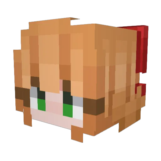 yzheng4 Minecraft avatar head, 3D render
