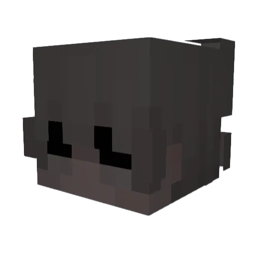 yzhy Minecraft avatar head, 3D render