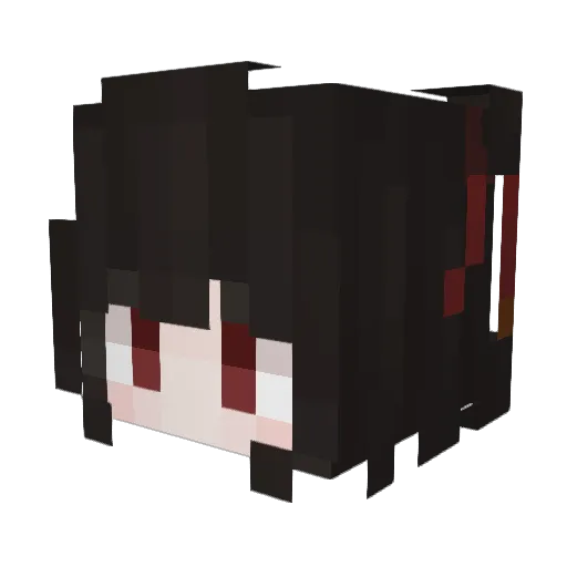 yzi1b Minecraft avatar head, 3D render
