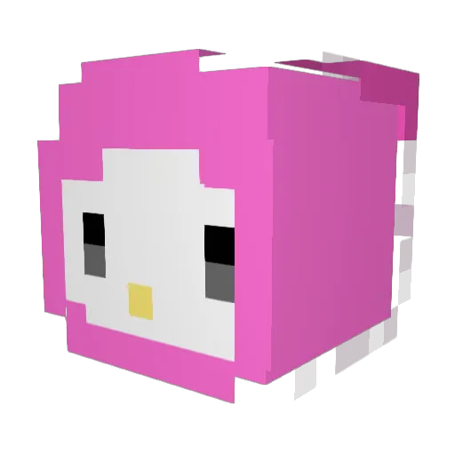 yzkbs Minecraft avatar head, 3D render