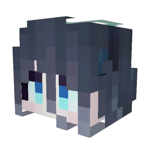yzmyq Minecraft avatar head, 3D render