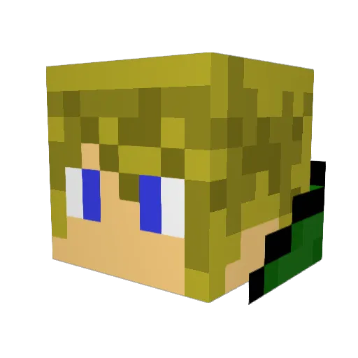 yznerfwl Minecraft avatar head, 3D render