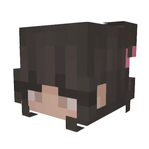 yzrrebe Minecraft avatar head, 3D render