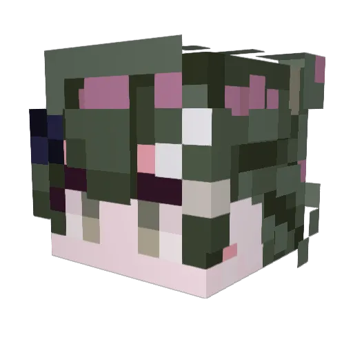 yzshadiao Minecraft avatar head, 3D render