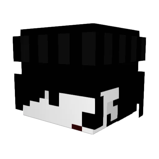 yzvbnan Minecraft avatar head, 3D render