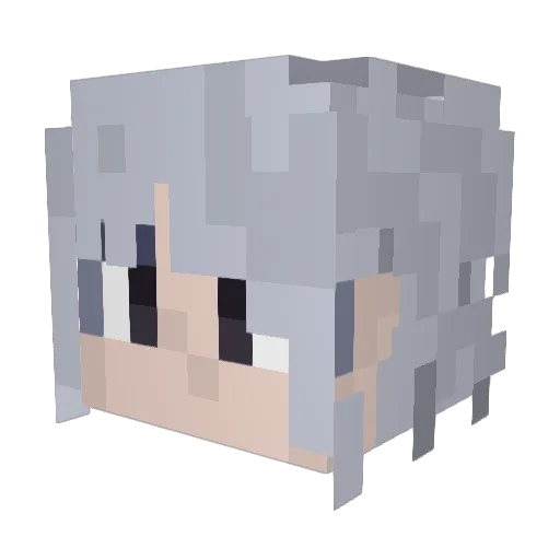 yzynb Minecraft avatar head, 3D render