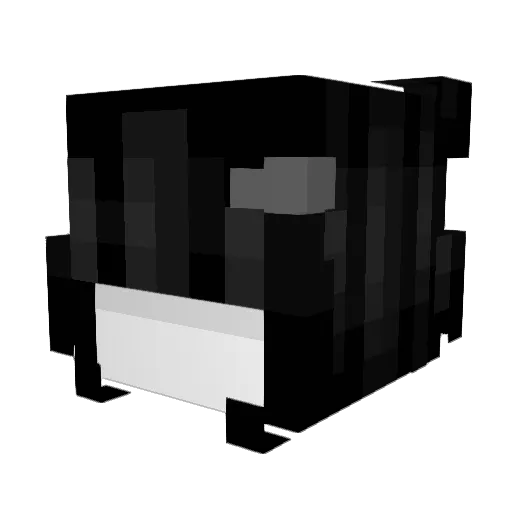 yzzmn Minecraft avatar head, 3D render