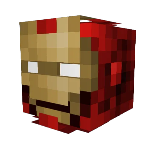 yzzymt Minecraft avatar head, 3D render