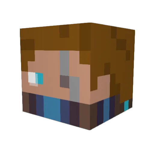 z00m_er Minecraft avatar head, 3D render