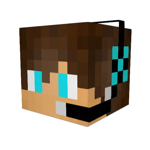 z0ggn Minecraft avatar head, 3D render