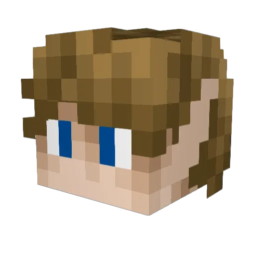 z0ldiff Minecraft avatar head, 3D render
