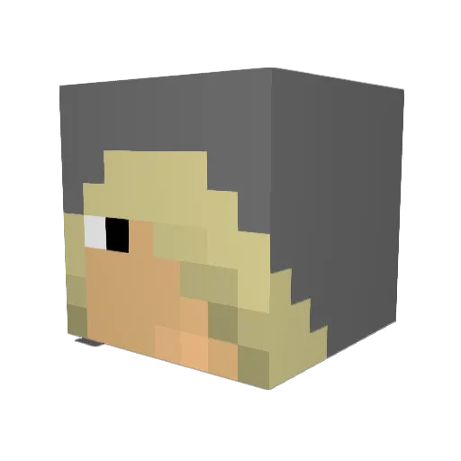 z0mgz Minecraft avatar head, 3D render