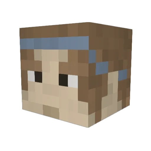 z0mpire Minecraft avatar head, 3D render