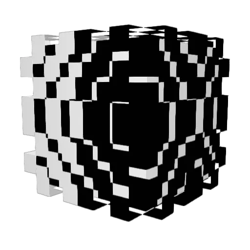 z0nk3e Minecraft avatar head, 3D render