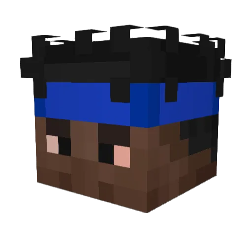 z0nojad Minecraft avatar head, 3D render