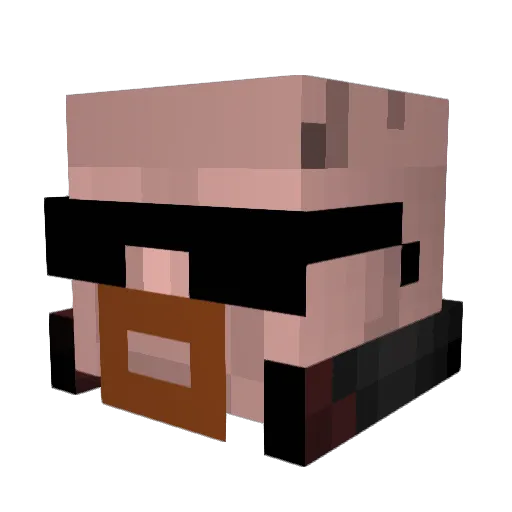 z0rafan Minecraft avatar head, 3D render