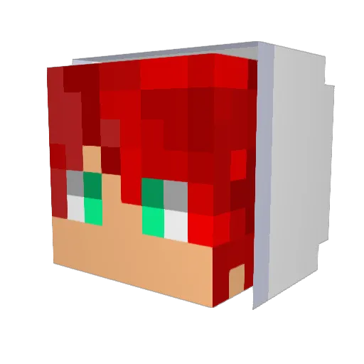 z0rk3n Minecraft avatar head, 3D render