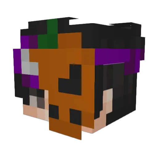 z0xysp Minecraft avatar head, 3D render
