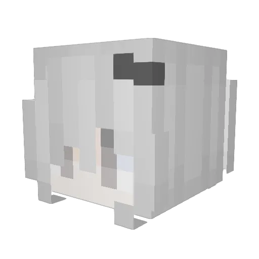 z1942 Minecraft avatar head, 3D render