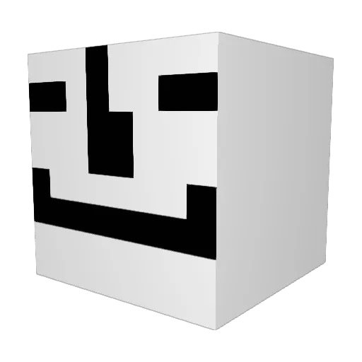 z1kk0 Minecraft avatar head, 3D render