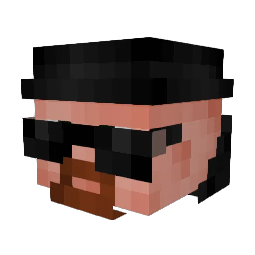 z1nafps Minecraft avatar head, 3D render