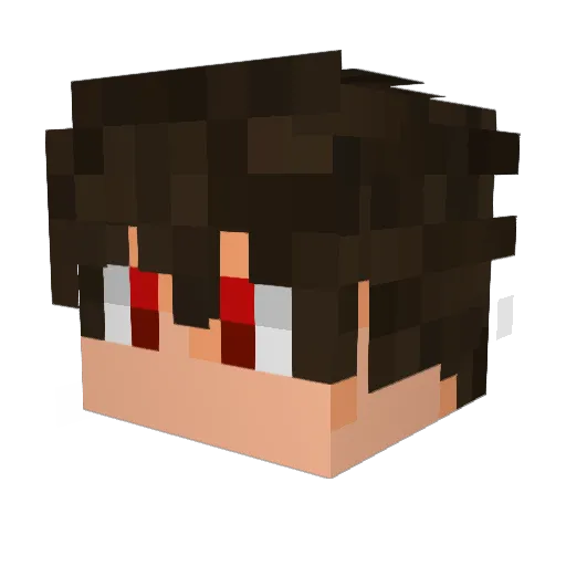 z237 Minecraft avatar head, 3D render