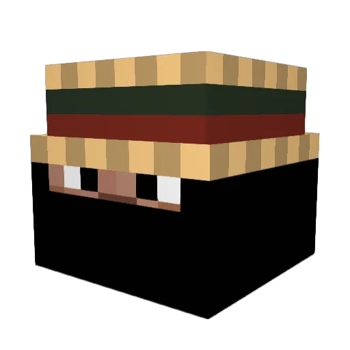 z31da Minecraft avatar head, 3D render
