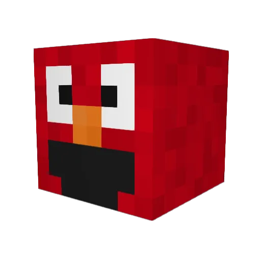 z323 Minecraft avatar head, 3D render