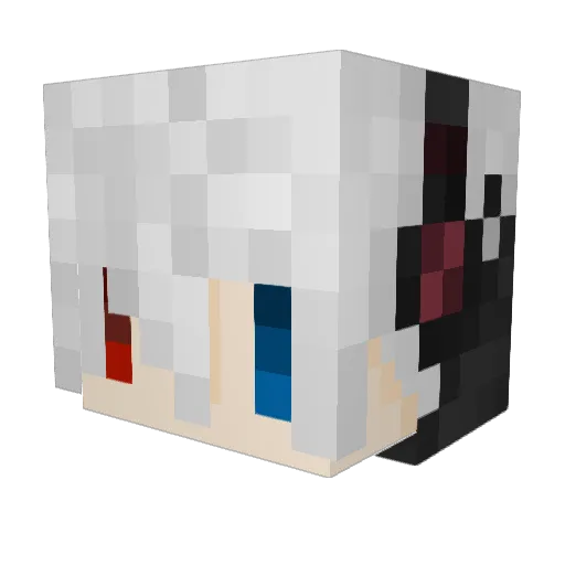 z37VII Minecraft avatar head, 3D render