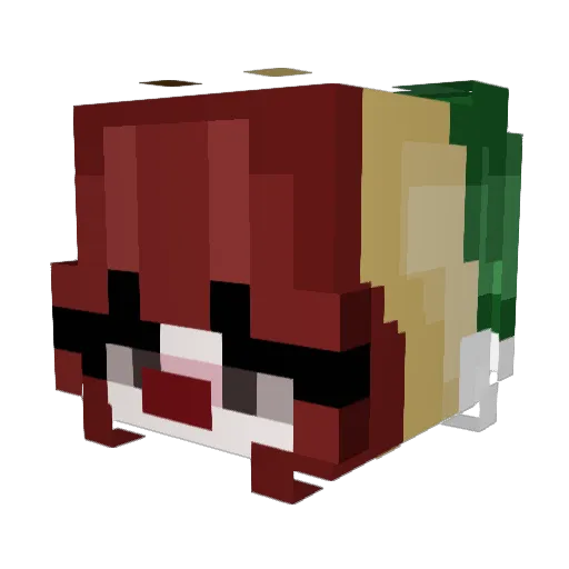 z3l1na Minecraft avatar head, 3D render