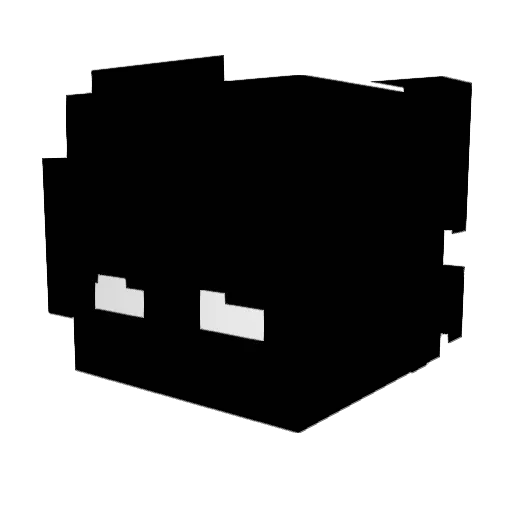 z3low Minecraft avatar head, 3D render