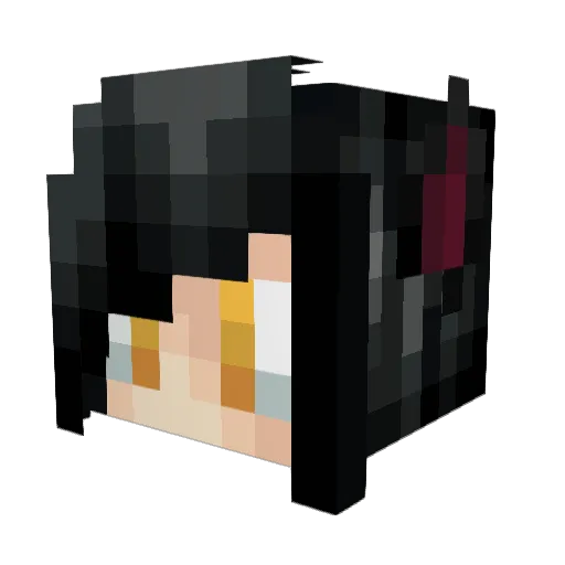 z3rO1 Minecraft avatar head, 3D render