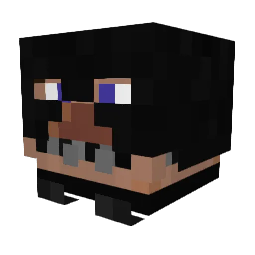 z3treko Minecraft avatar head, 3D render