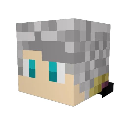 z3x0tof Minecraft avatar head, 3D render