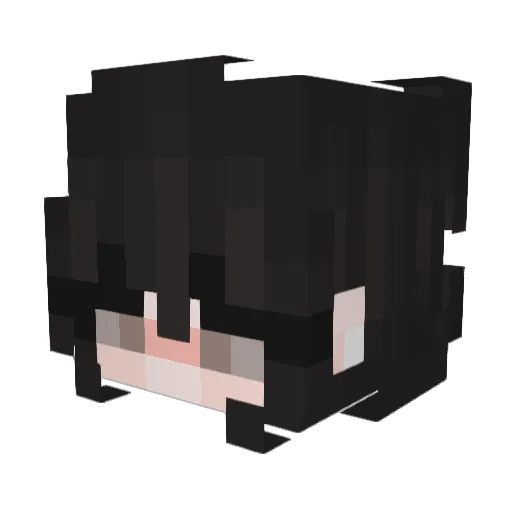 z42_ Minecraft avatar head, 3D render