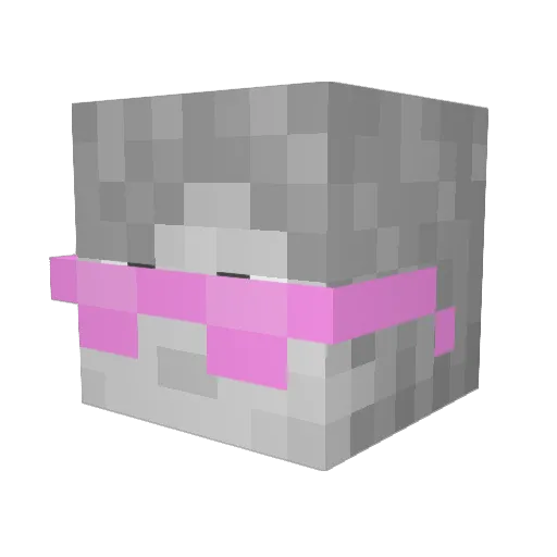 z432 Minecraft avatar head, 3D render