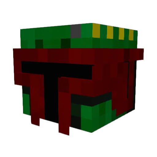 z4bim4ru Minecraft avatar head, 3D render