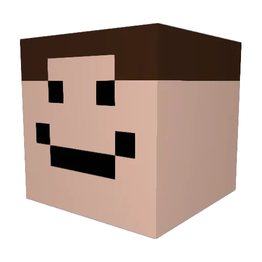z4chirl Minecraft avatar head, 3D render