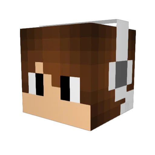 z4k1zz Minecraft avatar head, 3D render