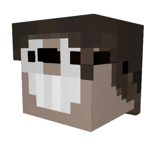 z4rk0_ Minecraft avatar head, 3D render
