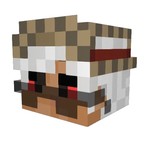 z4su Minecraft avatar head, 3D render