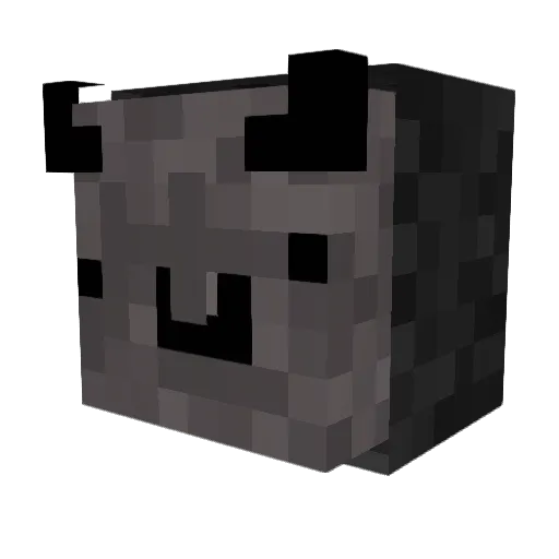 z4xo Minecraft avatar head, 3D render