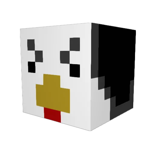 z5H6 Minecraft avatar head, 3D render