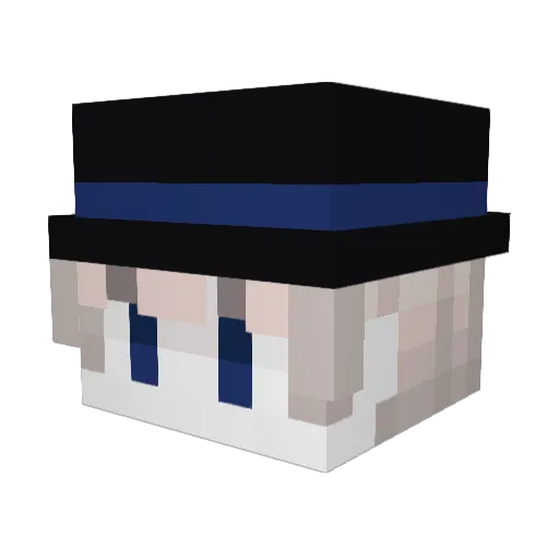 z7aq Minecraft avatar head, 3D render