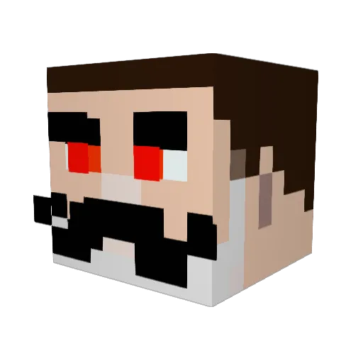 z7ee Minecraft avatar head, 3D render