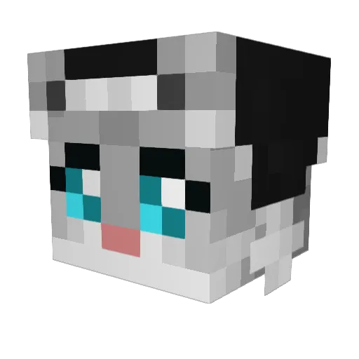 z7vf Minecraft avatar head, 3D render